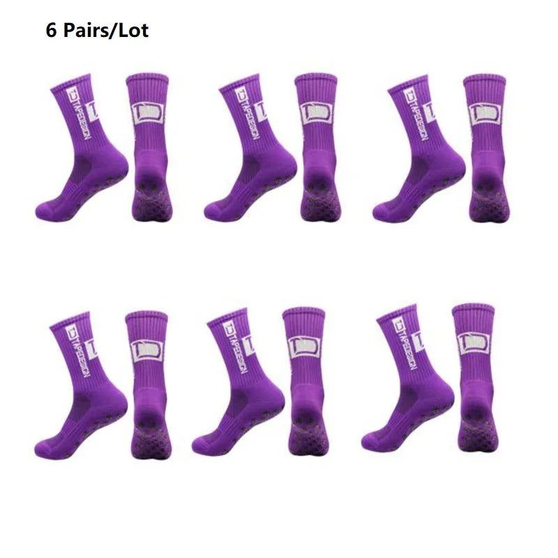 Unisex Anti-Slip Sports Mid Calf Socks