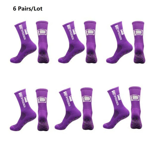 Unisex Anti-Slip Sports Mid Calf Socks