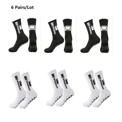 Unisex Anti-Slip Sports Mid Calf Socks
