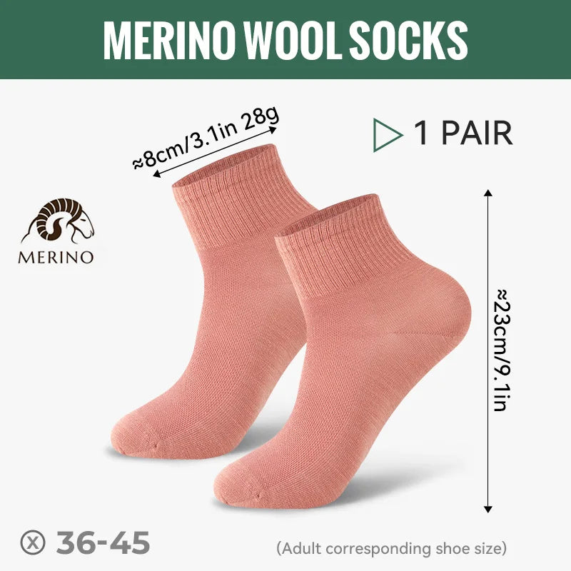 Unisex Breathable Merino Wool Hiking Socks