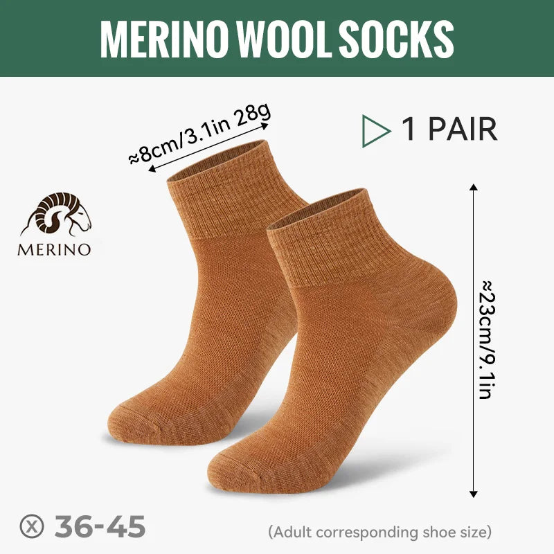 Unisex Breathable Merino Wool Hiking Socks