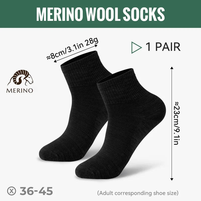 Unisex Breathable Sweat Merino Wool Hiking Socks