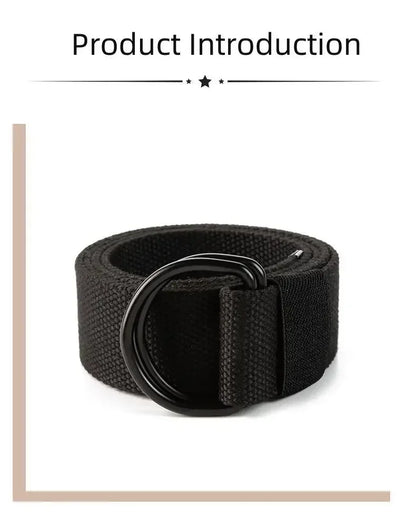 Unisex Double D-Ring Belt for Men
