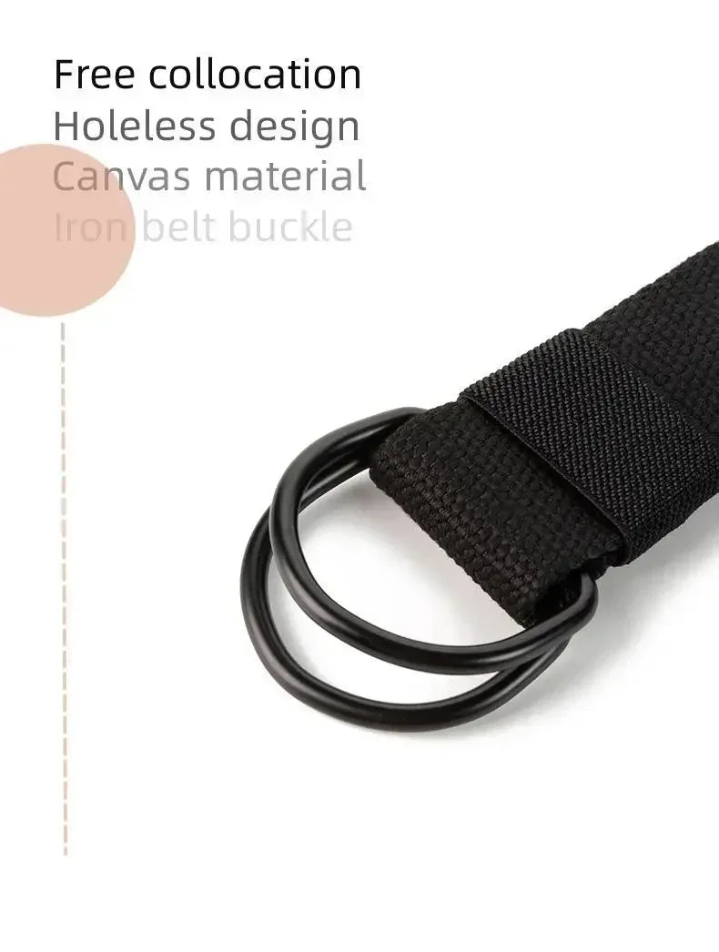 Unisex Double D-Ring Belt for Men