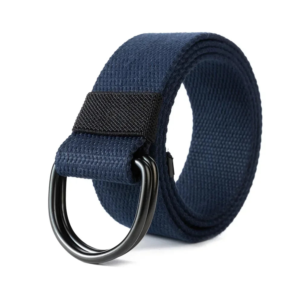Unisex Double D-Ring Belt for Men