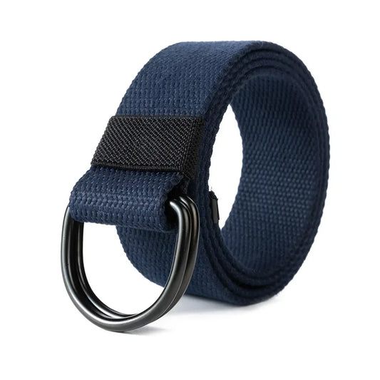 Unisex Double D-Ring Belt for Men