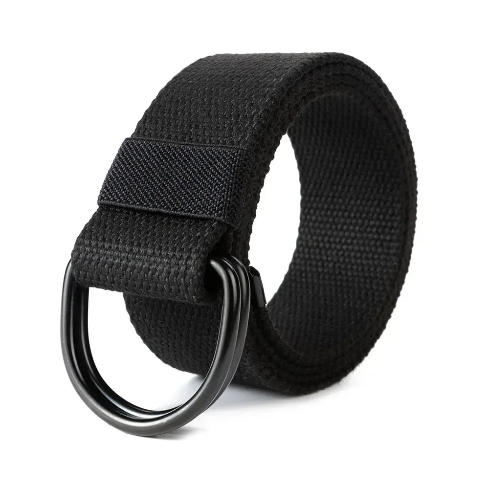 Unisex Double D-Ring Belt for Men