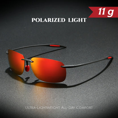 Unisex Flexible Frameless Polarized Aviator Sunglasses