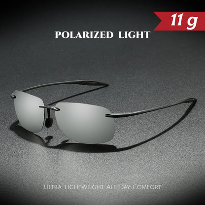 Unisex Flexible Frameless Polarized Aviator Sunglasses