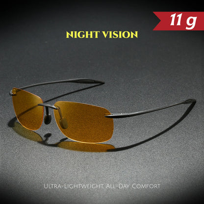 Unisex Flexible Frameless Polarized Aviator Sunglasses