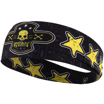 Unisex Gothic Tennis Fitness Skull Sweatband