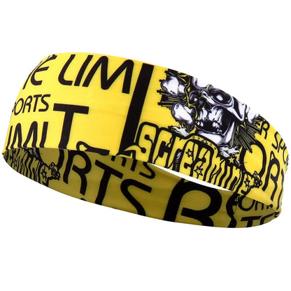 Unisex Gothic Workout Tennis Fitness Skull Sweatband
