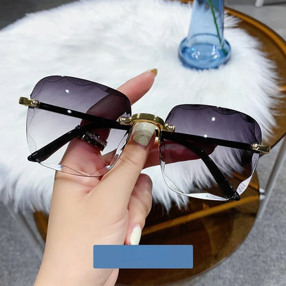 Unisex Gradient Summer Sun Shades Big Square Sunglasses