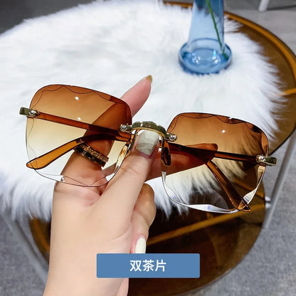 Unisex Gradient Summer Sun Shades Big Square Sunglasses