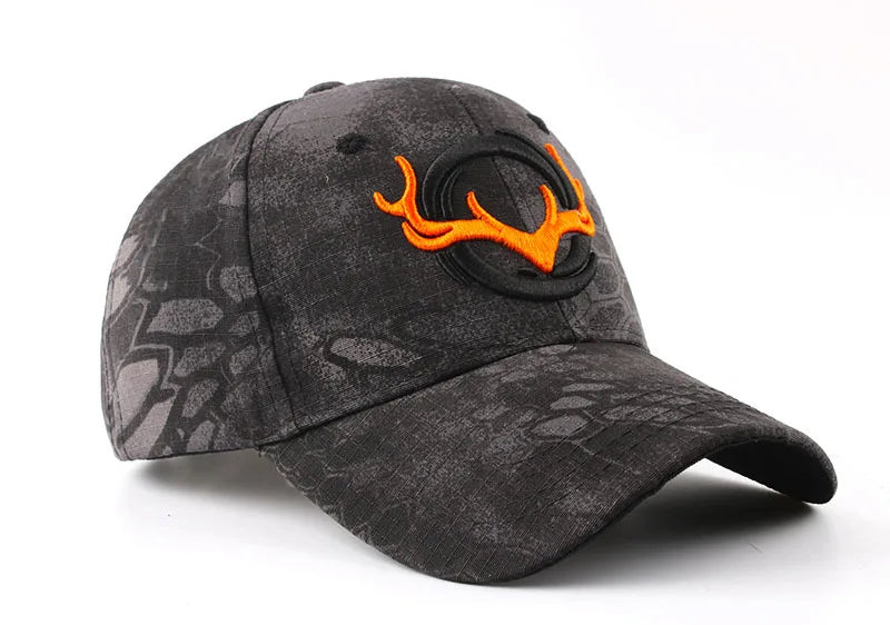 Unisex Horns Embroidery Tactical Baseball Caps