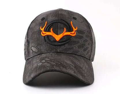 Unisex Horns Embroidery Tactical Baseball Caps