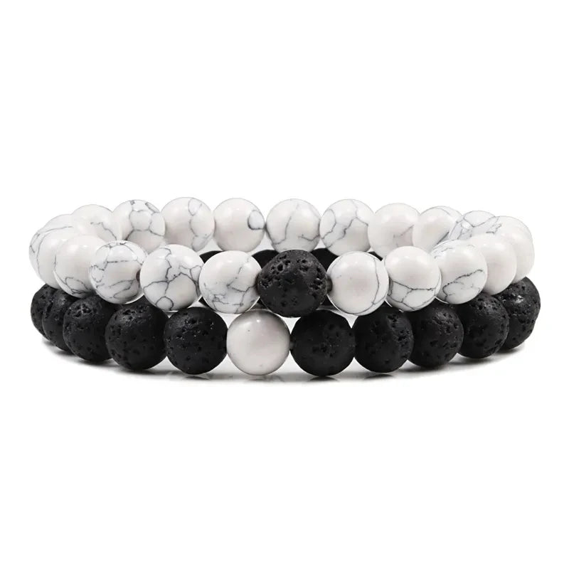 Unisex Natural Stone Beaded Bracelets