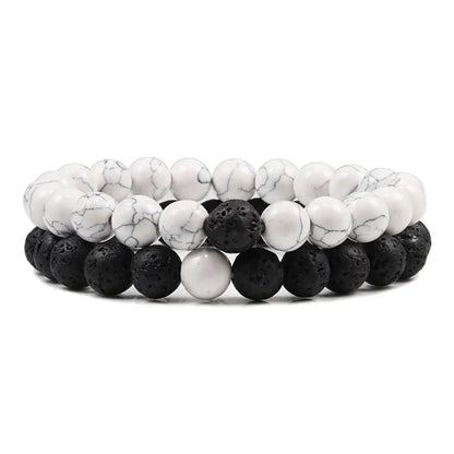 Unisex Natural Stone Beaded Bracelets
