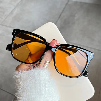 Unisex Punk UV400 Oversized Square Sunglasses