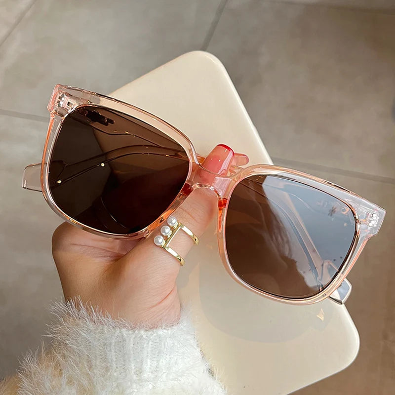 Unisex Punk UV400 Oversized Square Sunglasses