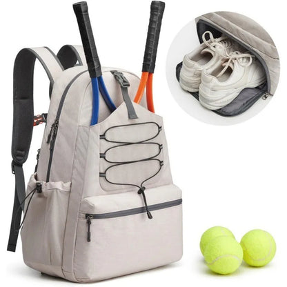 Unisex Shoe compartment Travel Tennis Backpack Bag