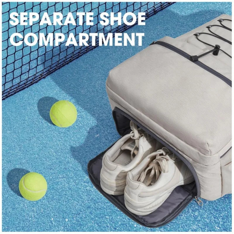 Unisex Shoe compartment Travel Tennis Backpack Bag