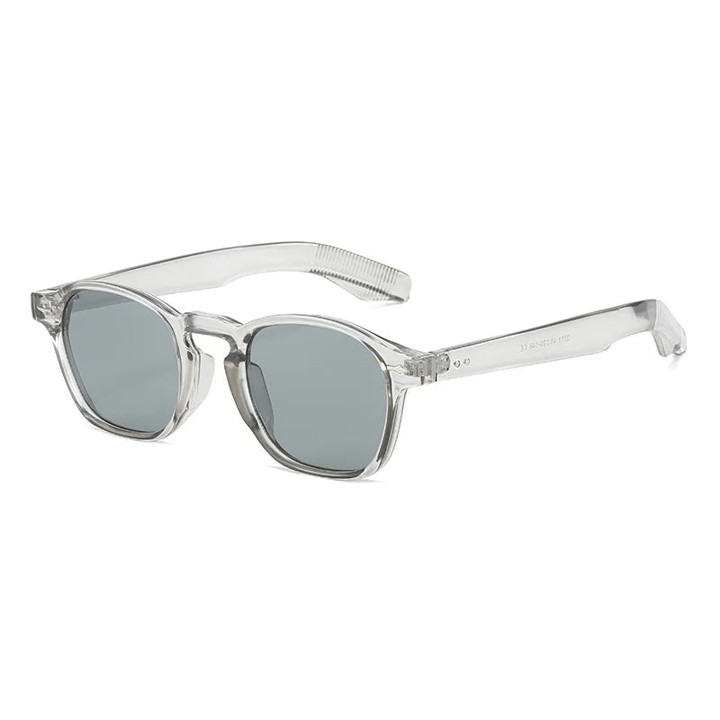 Unisex Small Rivets Retro Round Sunglasses