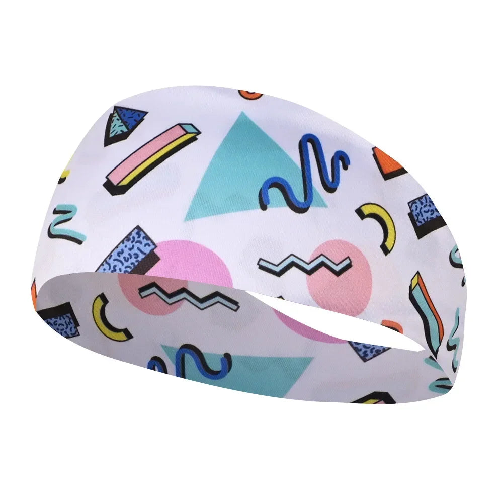 Unisex Sports Printed Thin Elastic Headband