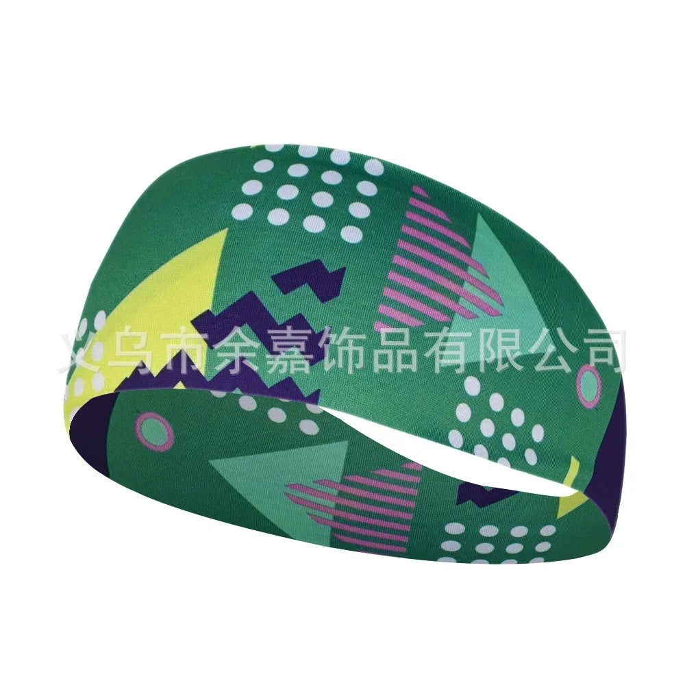 Unisex Sports Printed Thin Elastic Headband