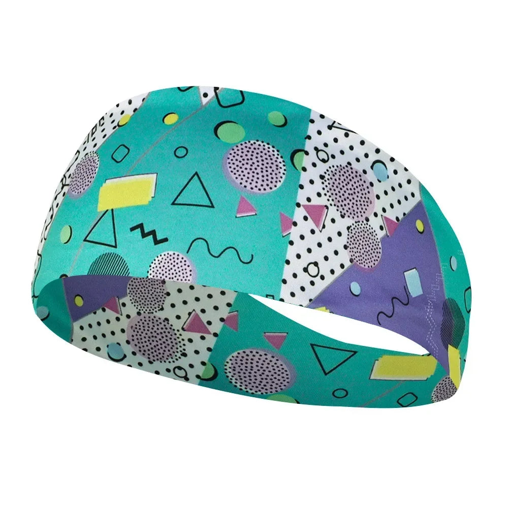 Unisex Sports Printed Thin Elastic Headband