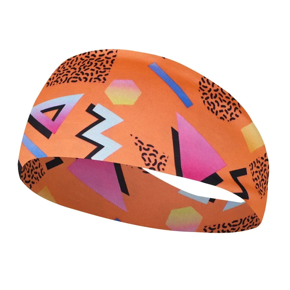Unisex Sports Printed Thin Elastic Headband