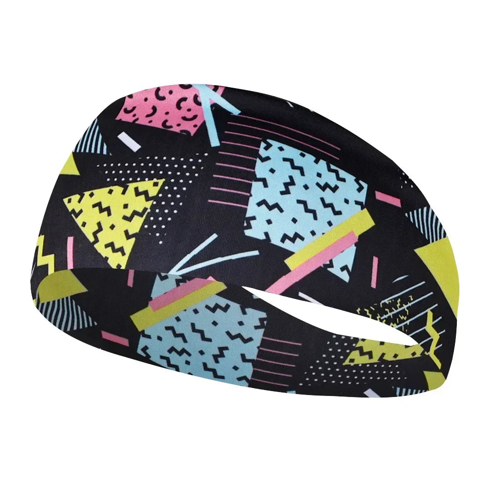 Unisex Sports Printed Thin Elastic Headband