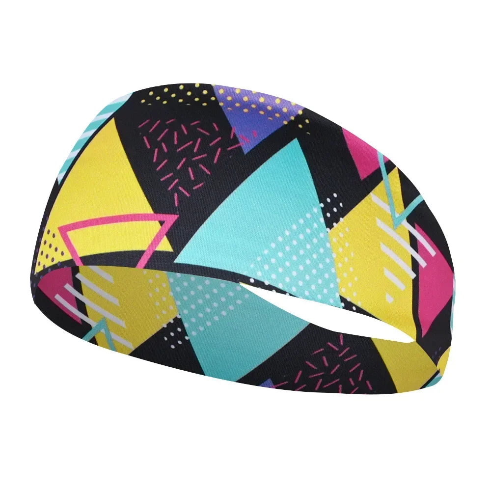 Unisex Sports Printed Thin Elastic Headband