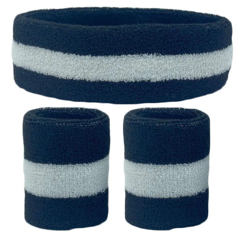 Unisex Sweat Towel Tennis Wristbands Headband
