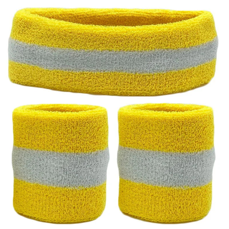 Unisex Sweat Towel Tennis Wristbands Headband