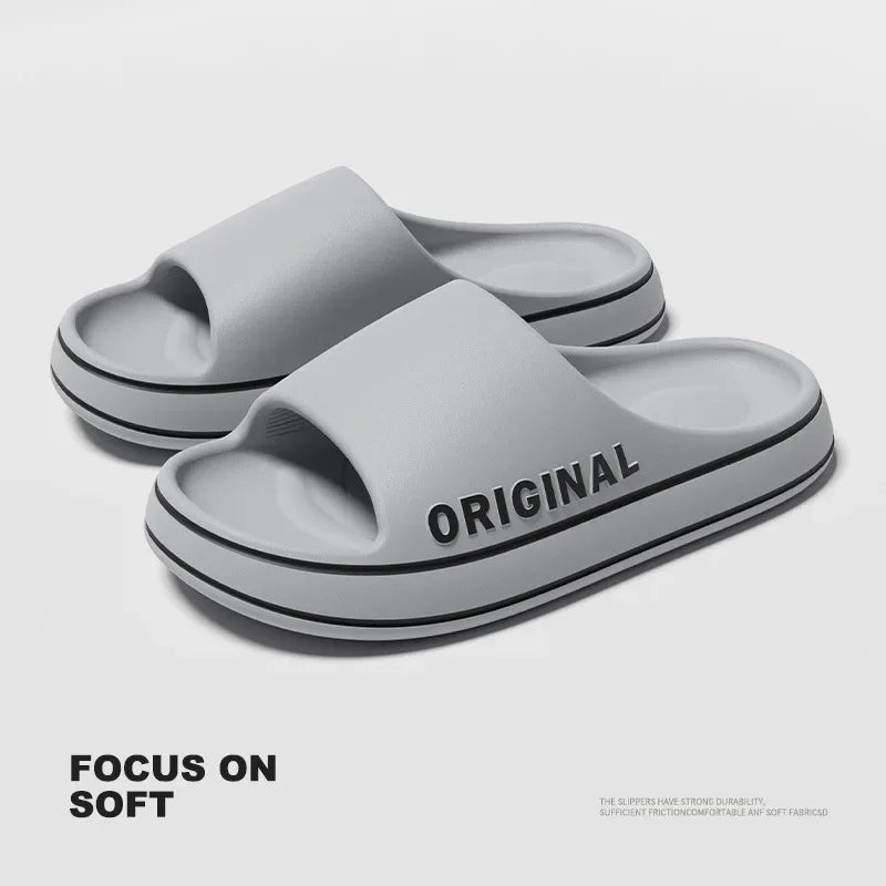 Unisex Thick Sole Indoor Bathroom Slippers