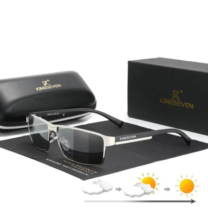 Unisex UV400 Anti-Glare Polarized Photochromic Sunglasses