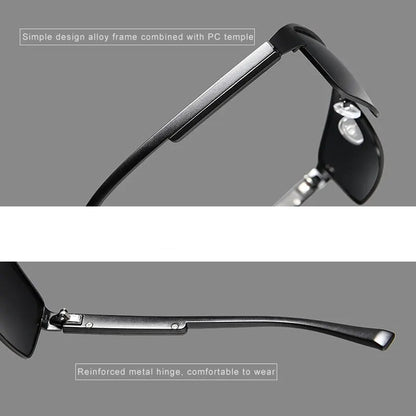 Unisex UV400 Anti-Glare Polarized Photochromic Sunglasses