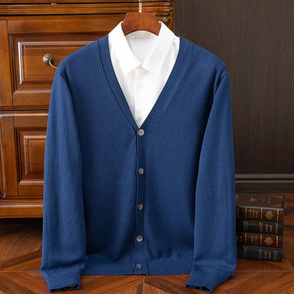 BROWON Classic V-Neck Cardigan
