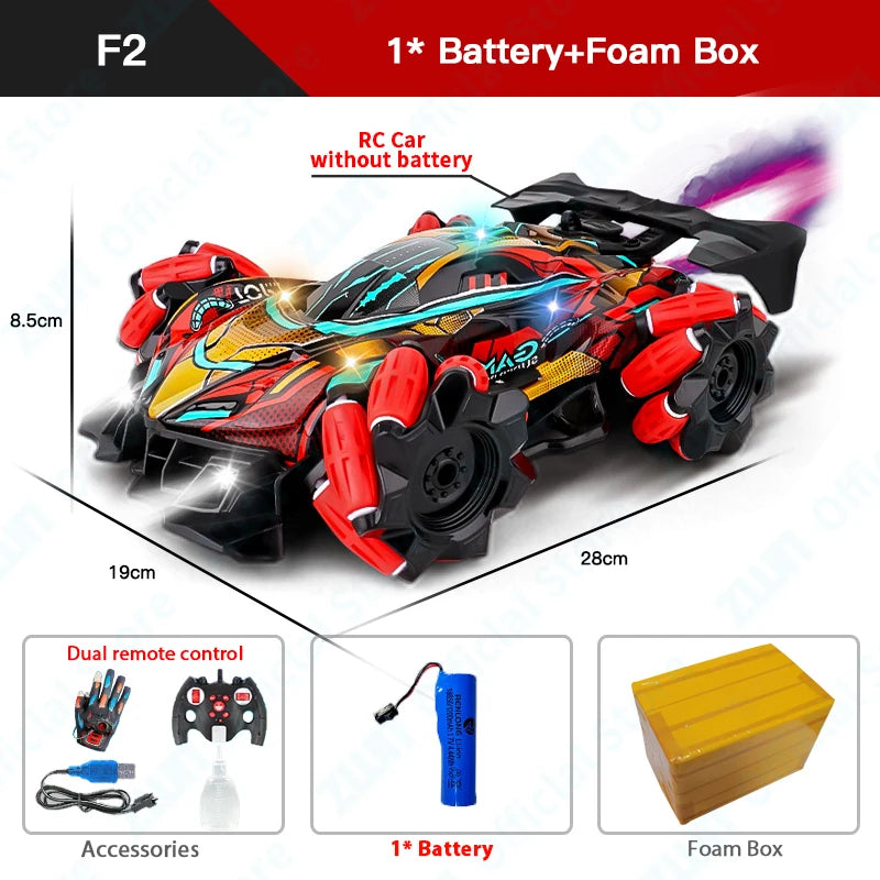 ZWN F1 RC Drift Car With Music Led Lights