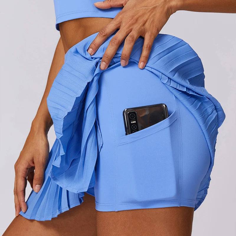 Ventilated 2-Piece Yoga & Tennis Set
