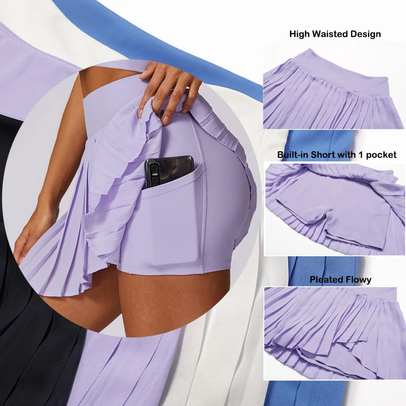 Ventilated 2-Piece Yoga & Tennis Set

