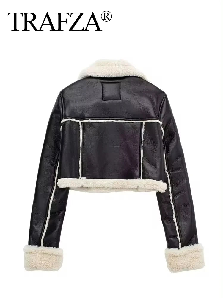 Vintage Lambswool Double-Sided Jacket for Women