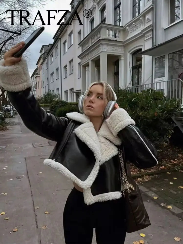 Vintage Lambswool Double-Sided Jacket for Women