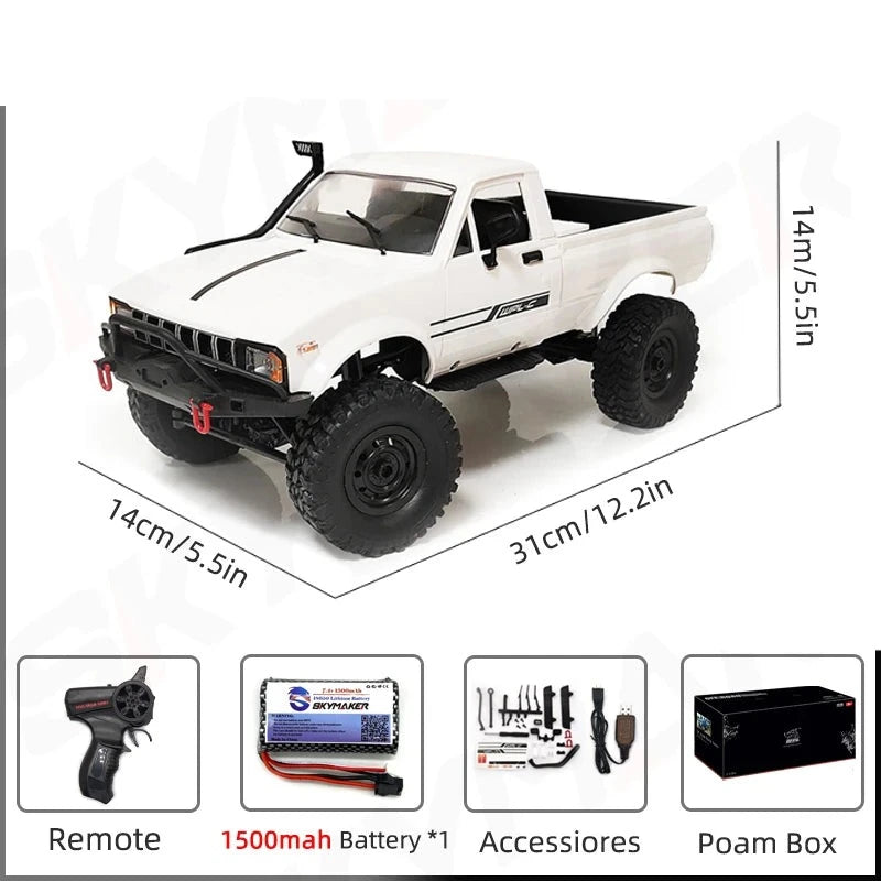 WPL C24-1 1:16 RC Rock Crawler with LED Light