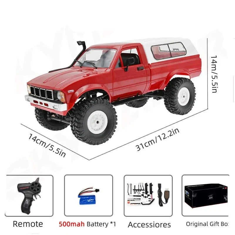 WPL C24-1 1:16 RC Rock Crawler with LED Light
