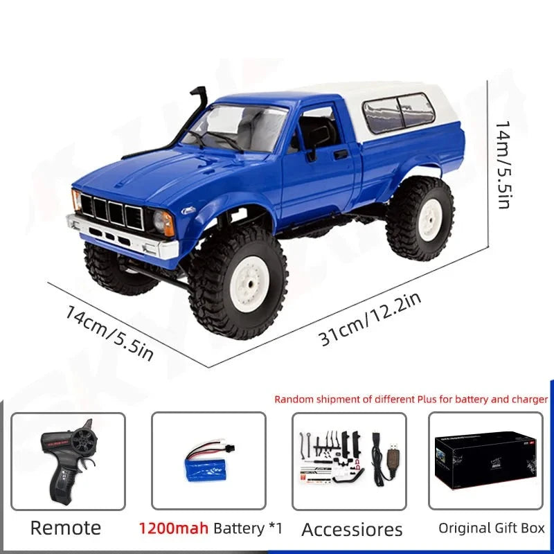 WPL C24-1 1:16 RC Rock Crawler with LED Light