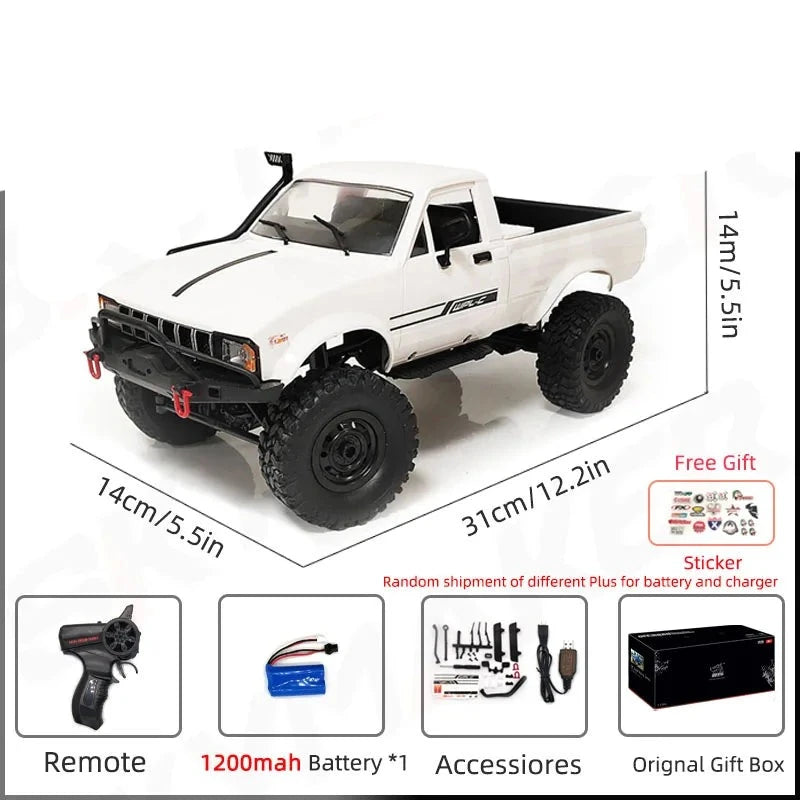 WPL C24-1 1:16 RC Rock Crawler with LED Light