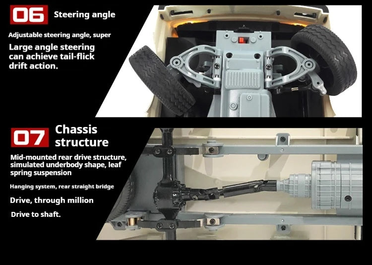 WPL D12 RC Simulation rc Drift Truck