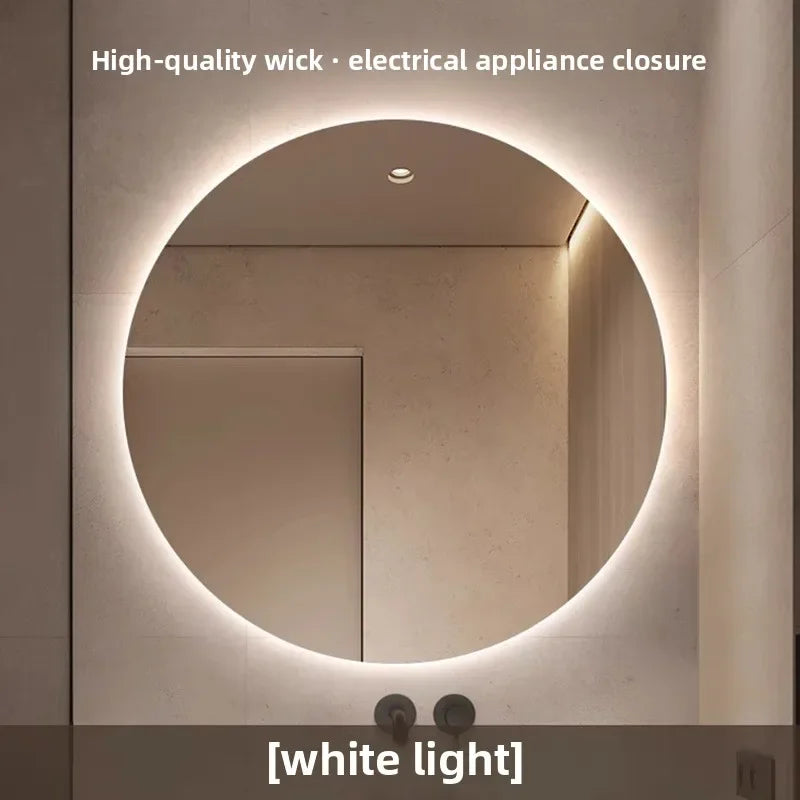 Wall Mounted LED TouchScreen Round Bathroom Mirror